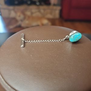 Tie clip - turquoise